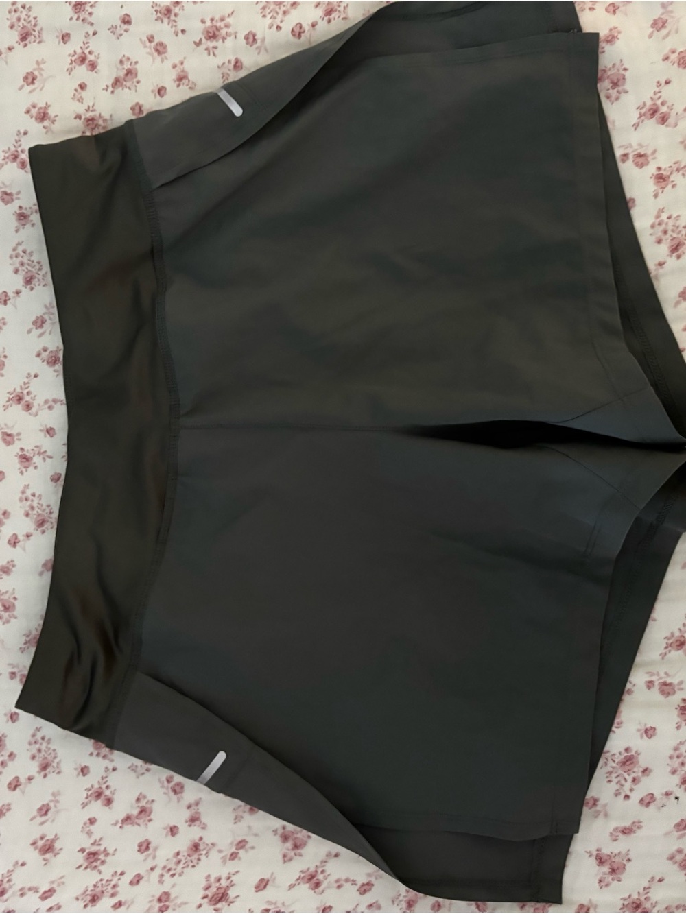 Avia Women's Dark Gray High-Waist Bike Shorts
